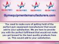 Find the perfect gym equipment manufacturer for you PowerPoint PPT Presentation