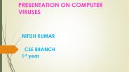 presentation on computer viruse