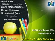 TNOU Admission 2016
