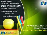 UPTU Date Sheet 2015