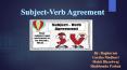 subject verb agreement PowerPoint PPT Presentation
