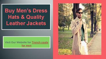 trench coats for men