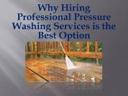 Commercial Pressure Washing OHIO