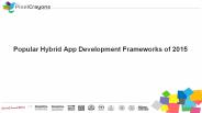 Popular Hybrid App Development Frameworks of 2015
