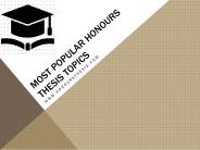 Honours Thesis