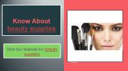 beauty supplies