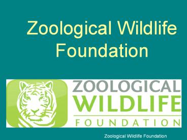 Zoological Wildlife Foundation
