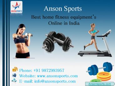 ultimate and best home fitness equipments in India