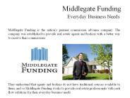 Middlegate Funding - Everyday Business Needs