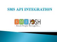 SMS API Integration- SMS JOSH