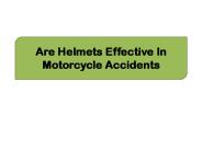 Are Helmets Effective In Motorcycle Accidents