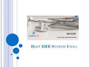 Best EHR System India