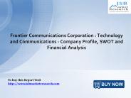 Frontier Communications Corporation: JSBMarketResearch