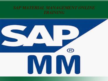sap mm online training in uk