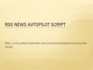 RSS News Autopilot Script