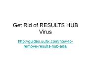 Get Rid of RESULTS HUB Virus