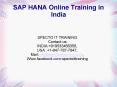 SAP HANA DEVELOPMENT Online Training in INDIA PowerPoint PPT Presentation
