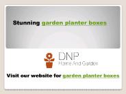 garden planter boxes