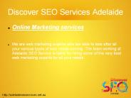 Online Marketing at Discover SEO Services Adelaide