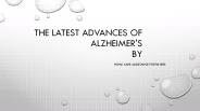 The Latest Advances of Alzheimer's
