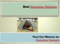 Camping Gadgets PowerPoint PPT Presentation