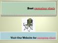 camping chair PowerPoint PPT Presentation