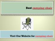 camping chair