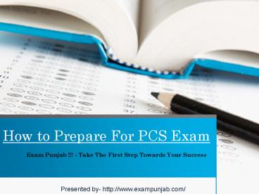 How to prepare for your exam presentation | free to download