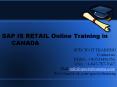 SAP IS RETAIL Online Training in CANADA PowerPoint PPT Presentation