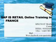 SAP IS RETAIL Online Training in FRANCE