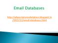 India, UAE, UK, USA Email Database PowerPoint PPT Presentation