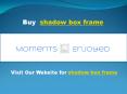 shadow box frame PowerPoint PPT Presentation