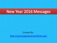 New year messages 2016