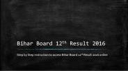 Process to access Board Board 12th Result 2016