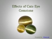 Effects of Wearing Cats Eye Gemstone