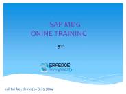 SAP MDG presentation