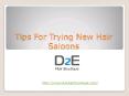 Tips For Trying New Hair Saloons