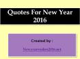 Quotes for new year PowerPoint PPT Presentation