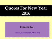 Quotes for new year