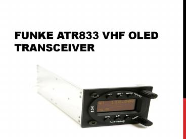 Funke ATR833 VHF OLED Transceiver (1)