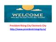 Provident Rising City Electronic City