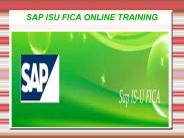 Sap ISU FICA Online Training in USA