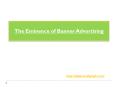 The Eminence of Banner Advertising PowerPoint PPT Presentation