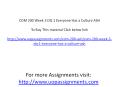 COM 200 Week 3 DQ 1 Everyone Has a Culture ASH PowerPoint PPT Presentation