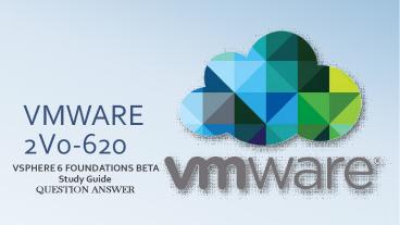 Pass4sure 2V0-620 Question Answer