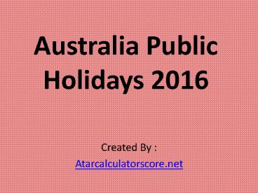 victorian public terms