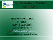 SAP TESTING ONLINE TRAINING|PROFESSIONAL TRAINING