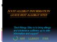 Food Allergy Information Guide | Best Allergy Sites PowerPoint PPT Presentation
