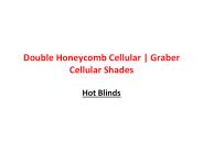 Double Honeycomb Cellular | Graber Cellular Shades (1)