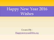 Happy new year wishes 2016